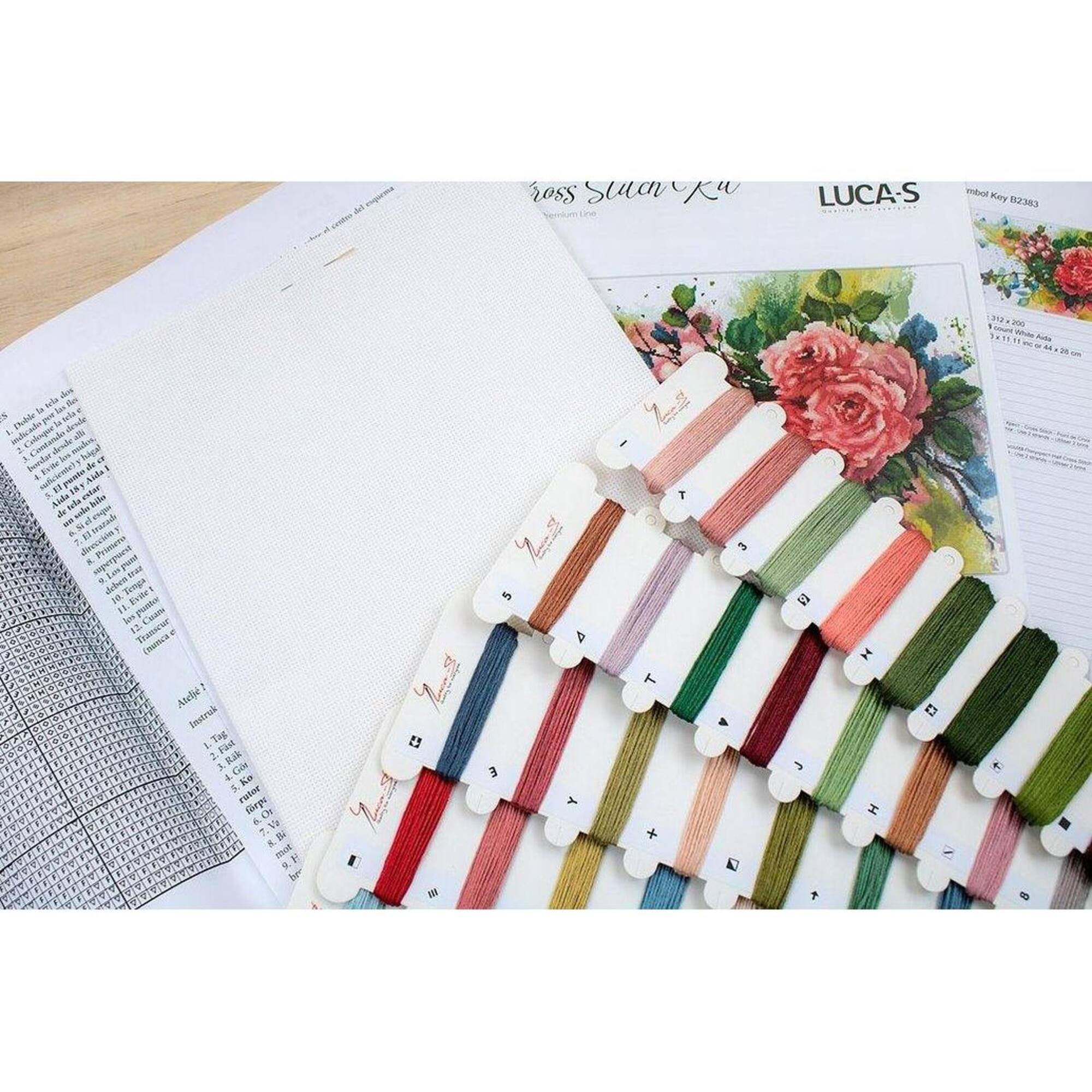 Luca-s Roses Counted Cross Stitch Kit